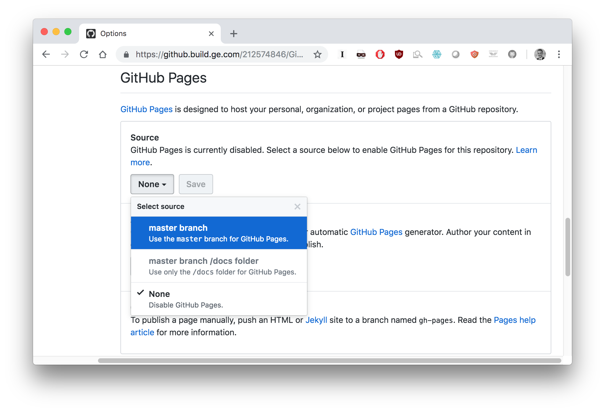 assignment's github page
